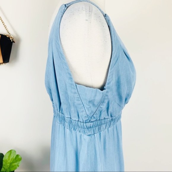 New Anthropologie chambray maxi dress - Picture 4 of 4